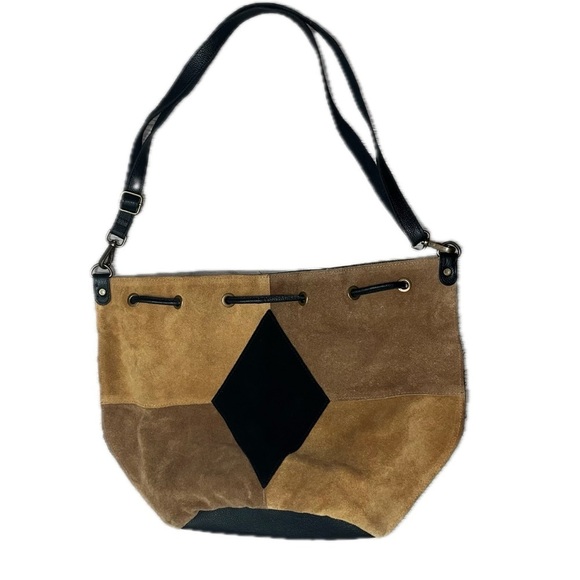 🚨FINAL PRICE🚨Free People Tovey Brown Suede Bucket Bag Handmade - Picture 8 of 11